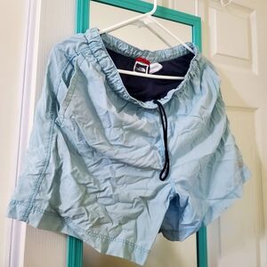 The North Face Women's Medium light Blue nylon shorts mesh fishing water sport